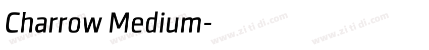 Charrow Medium字体转换